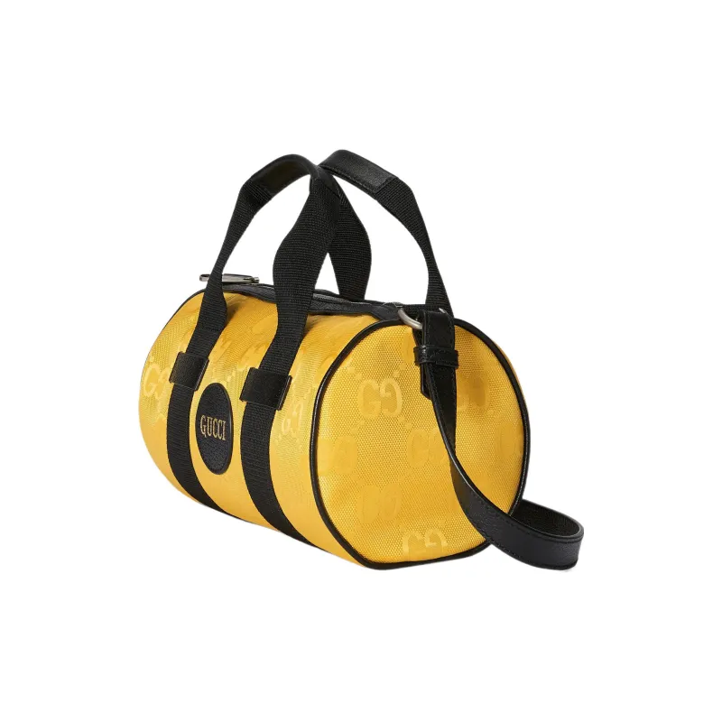 GUCCI Nylon Cylinder Bag Crossbody Bag Shoulder Bag Unisex Yellow-1