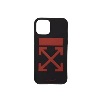 OFF WHITE Polycarbonate Phone Cases Unisex Black Red