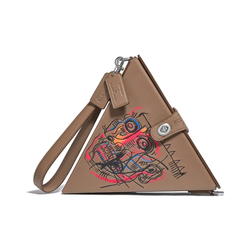 Jean michel Basquiat X COACH Triangle Shoulder Bags-0