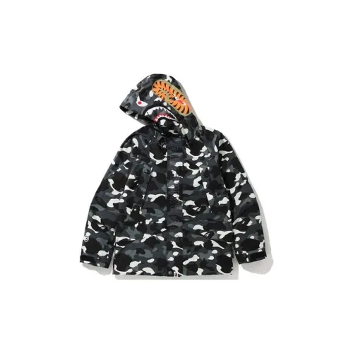 A BATHING APE Shark Series Jackets Unisex Black