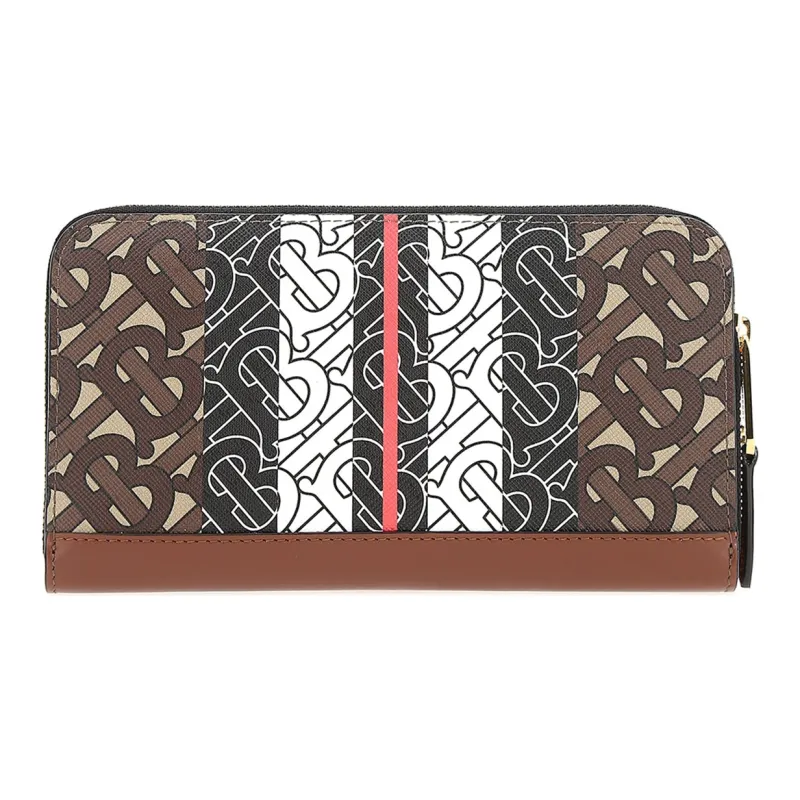Burberry Leather Wallet Women's Brown-2