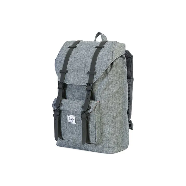 Herschel Polyester Travel Bag Backpack Unisex Little America Smoke Gray-1