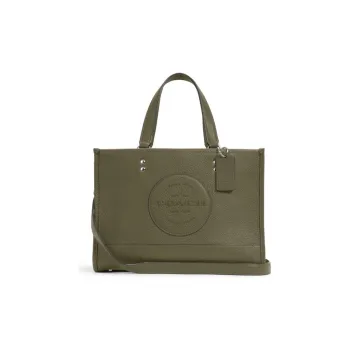 COACH Dempsey Leather Crossbody Bags Shoulder Bags Handbags Large Size Women's Olive Green