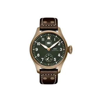 IWC PILOT Collection Manual Mechanical Movement Men's Watches Watch 46.2mm Green Dial Copper Watch Case
