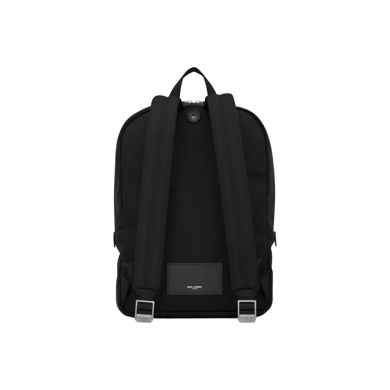 SAINT LAURENT City Canvas Laptop Backpack Bag Men's Black-2