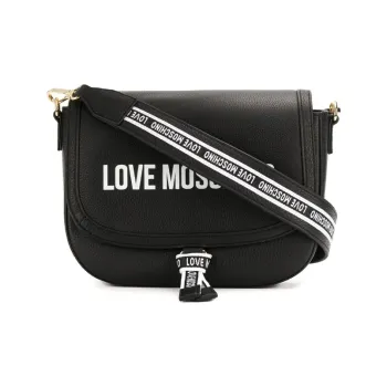 LOVE MOSCHINO Leather Shoulder Bag Crossbody Bag Women's Black
