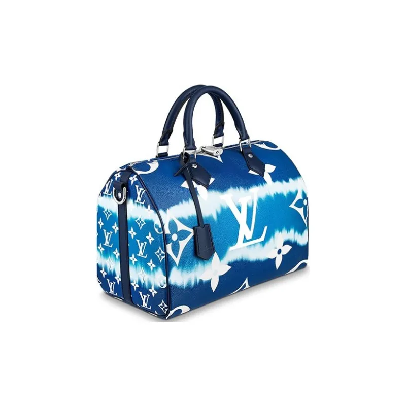 LOUIS VUITTON Speedy Bandouliere Lv Escale 30 Bleu-1