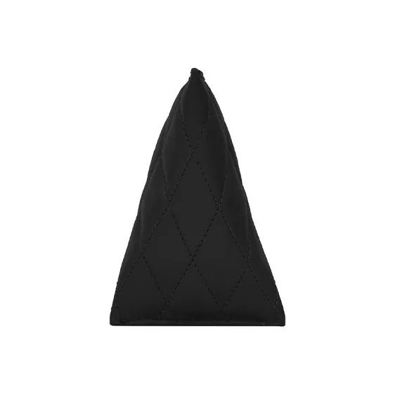 SAINT LAURENT Lambskin Charm Coin Purse Trumpets Women's Black-1