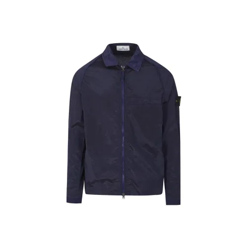 STONE ISLAND Jackets Men Blue Purple