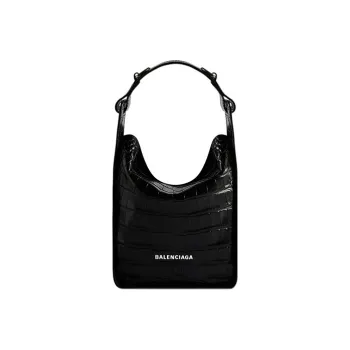 Balenciaga Tool 2.0 Cow Leather Tote One Shoulder Handbag Mini Women's Black