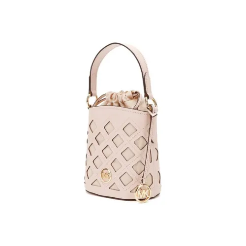 MICHAEL KORS Aidy Leather Bucket Bag, Handbag, Crossbody Bag Mini Women's Ice Cream Pink