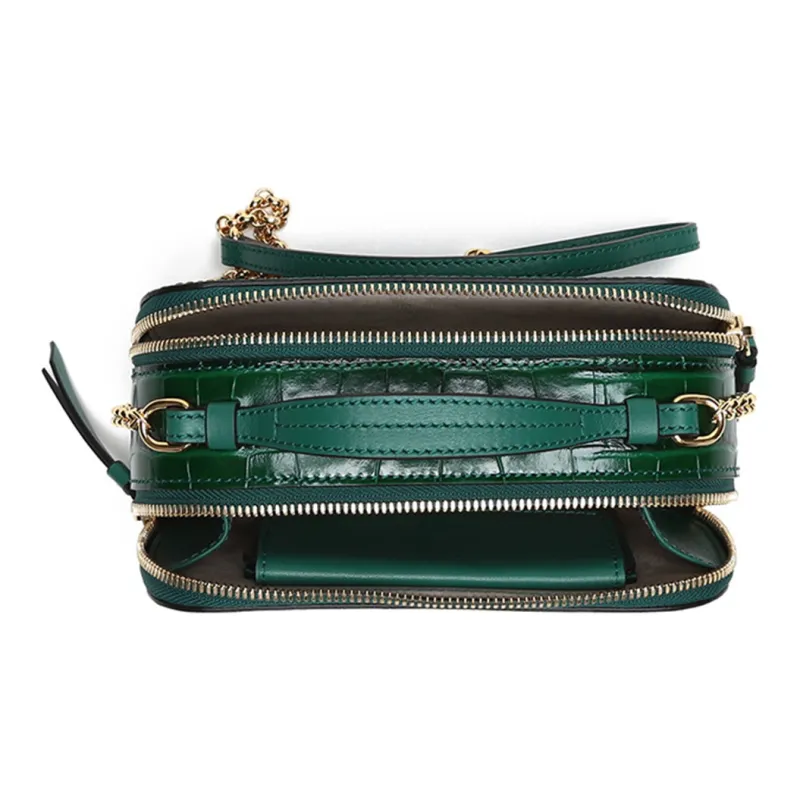 Chloe Chloé Bags Cow Leather Dressing Bag, Shoulder Bag, Crossbody Bag, Handbag Mini Women's Wood Green-5