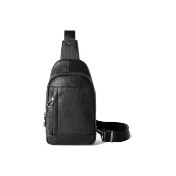 Ace Paul Top Grain Cow Leather Shoulder Bag Crossbody Bag Sling Bags Regular Men's Black