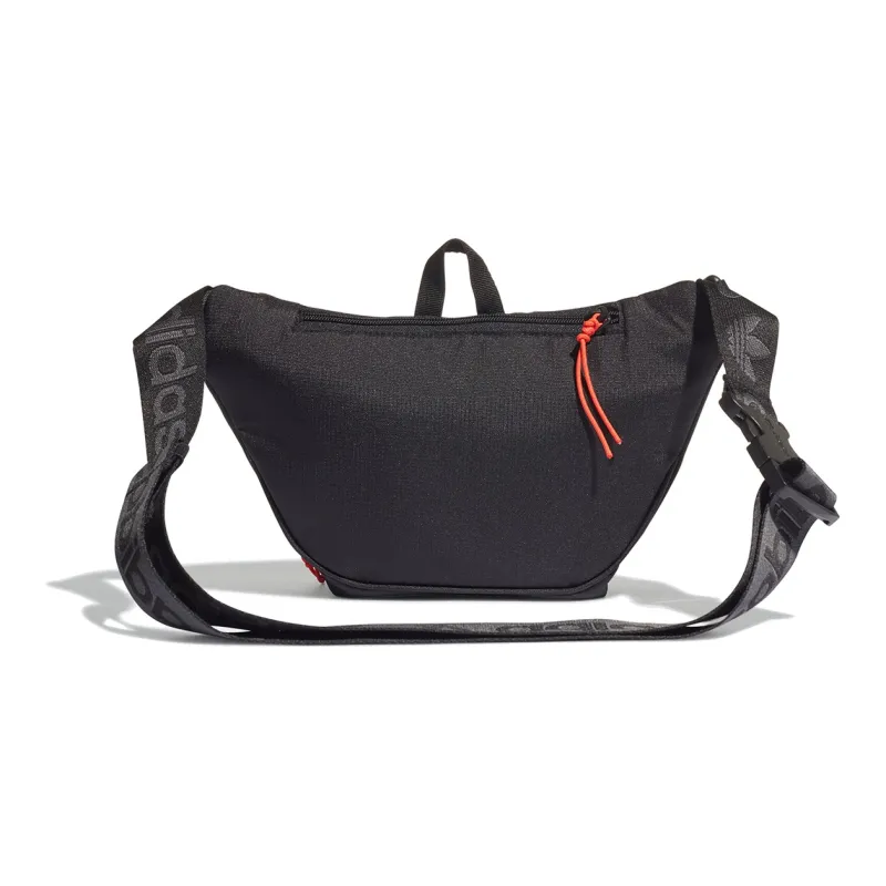 Adidas Originals Polyester One Shoulder Sling Bag Fanny Pack Unisex Black-2