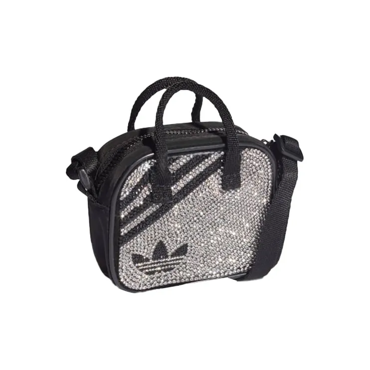 Adidas Polyester Handbag, Shoulder Bag, Crossbody Bag Mini Unisex Black-1