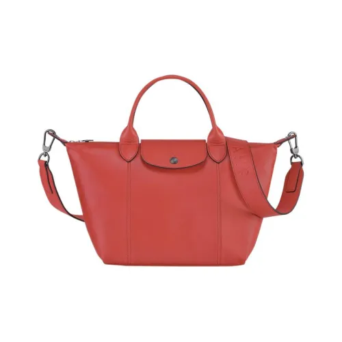 LONGCHAMP Sheepskin Dumpling Bag Crossbody Handbags Small Size Women's Red