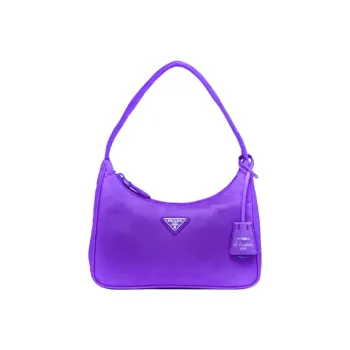 PRADA Re-Edition Nylon Shoulder Bag Handbag Women's Iridescent Purple