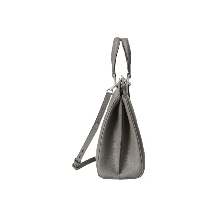 GUCCI Zumi Leather Shoulder Bag Crossbody Bag Handbag Medium Size Women's Gray-4