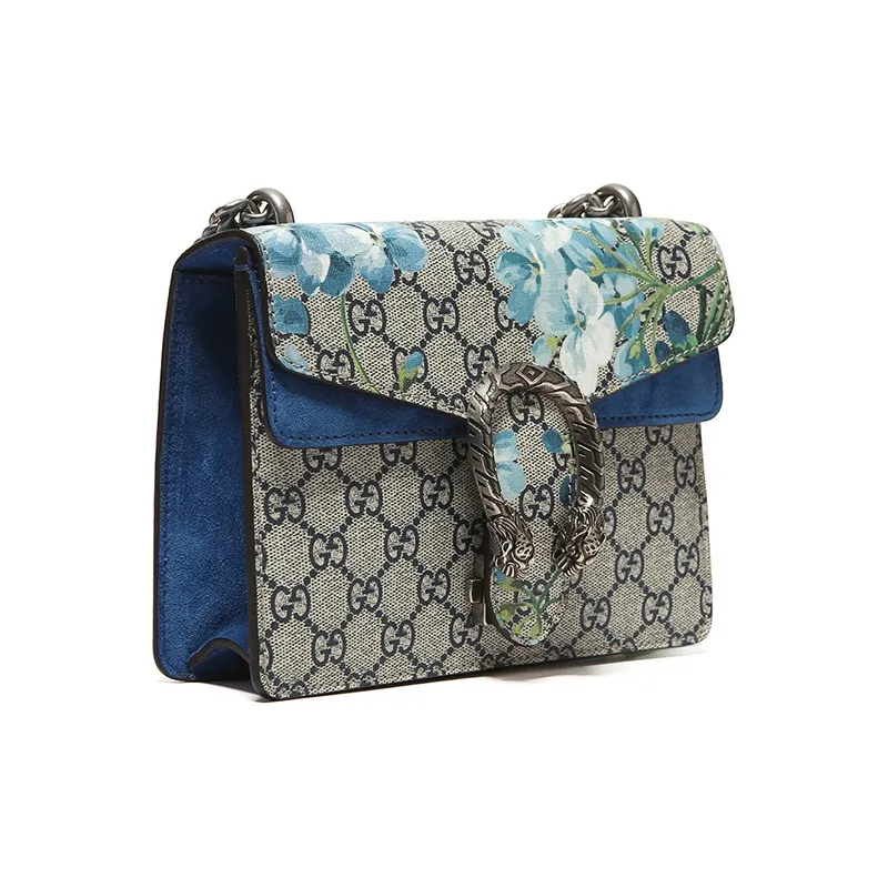 GUCCI Dionysus Canvas With Leather Shoulder Bag Crossbody Bag Mini Women's Beige/Blue-1