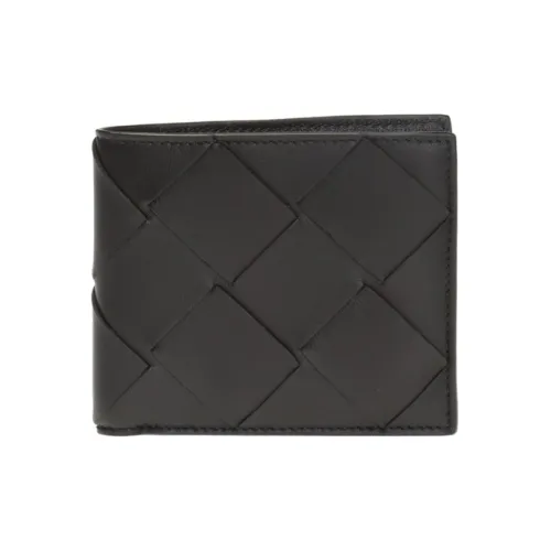 Bottega Veneta Intreccaito Bifold Wallet Black