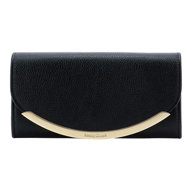 See By Chloe Leather Wallet Regular Women's Black-0