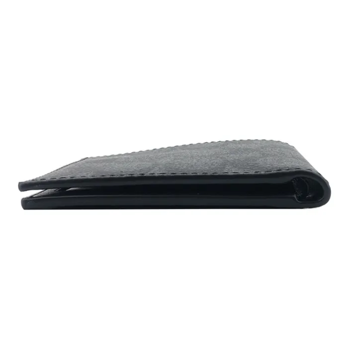 COACH Canvas With PVC Wallet Mini Men's Black Gray Color-2