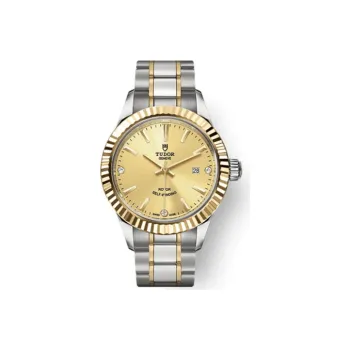 TUDOR Wind Style Collection Automatic Mechanical Movement Women's Watch Watch 28mm Gold Dial M12113-0007