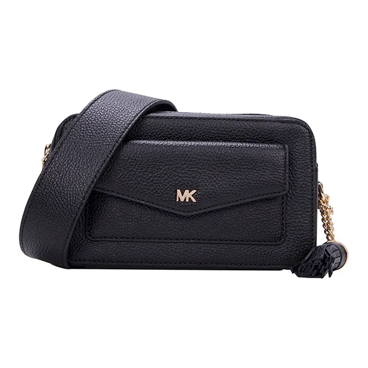 MICHAEL KORS Leather Camera Bag Shoulder Bag Crossbody Bag Small Size Women's Black-1