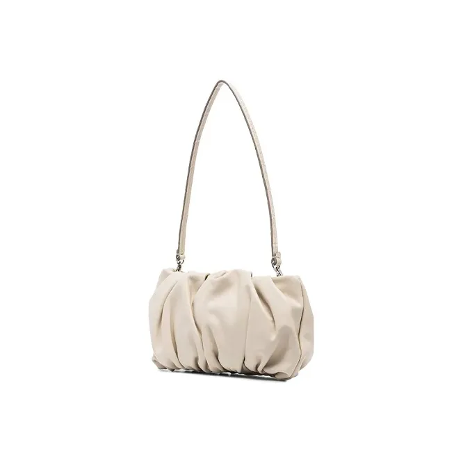 Staud Leather Clutch Regular Women's White-1