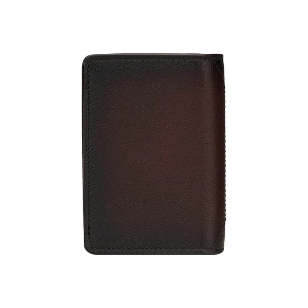 MONTBLANC Leather Wallets Card Holders Men's Dark Red-2