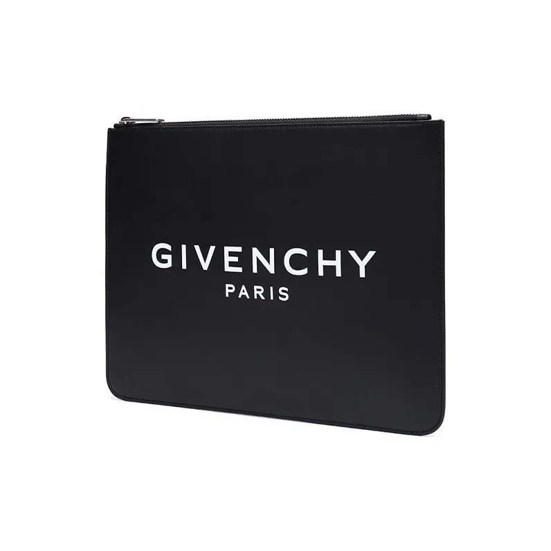 Givenchy Leather Clutch Large Size Men's Black-1