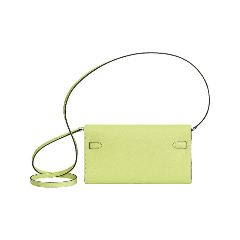 HERMES Kelly To Go Mysore Goat Skin Wallet, Shoulder Bag, Crossbody Bag Regular Women's R9 Jaune Bourgeon Yellow-1