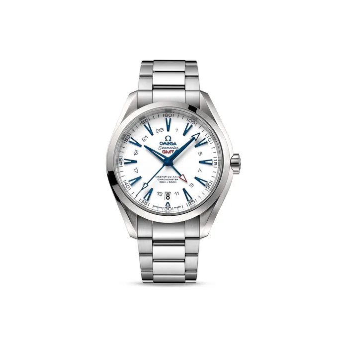 OMEGA AQUA TERRA 150 Meters Automatic Mechanical Movement Men's Watches Watch 43mm White Dial Titanium Strap-0