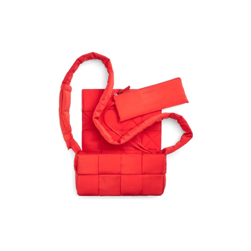Bottega Veneta Padded Tech Cassette Tomato-3