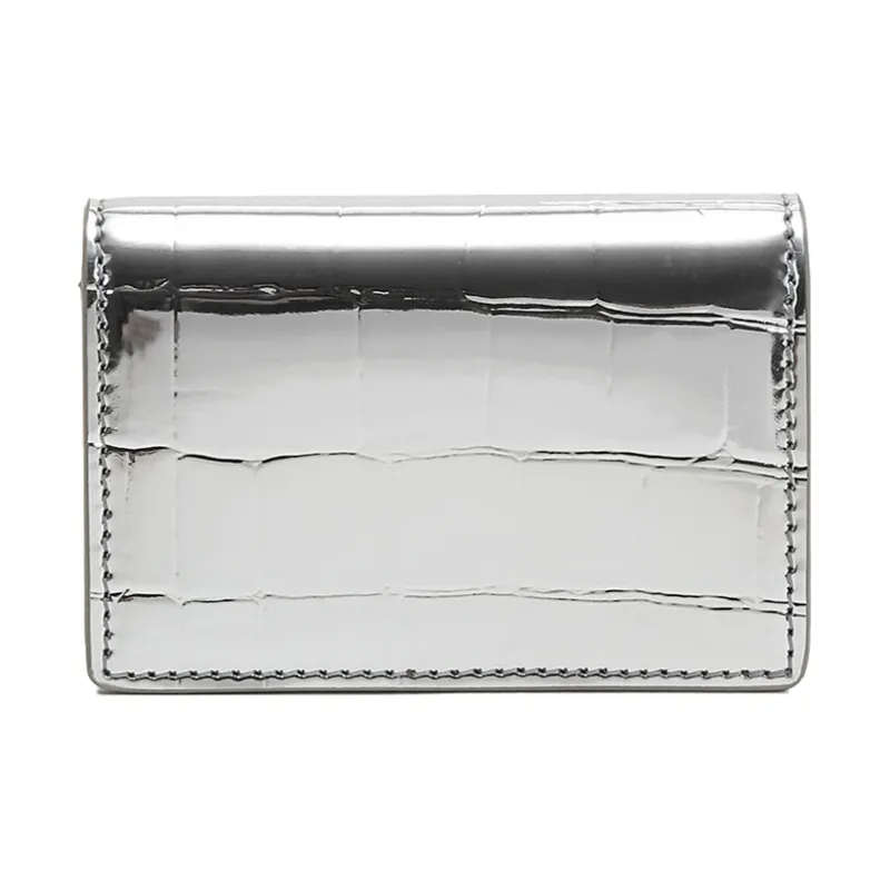 Burberry Polyurethane Clutch Clip-on Crossbody Bag Shoulder Bag Women's Silver-2