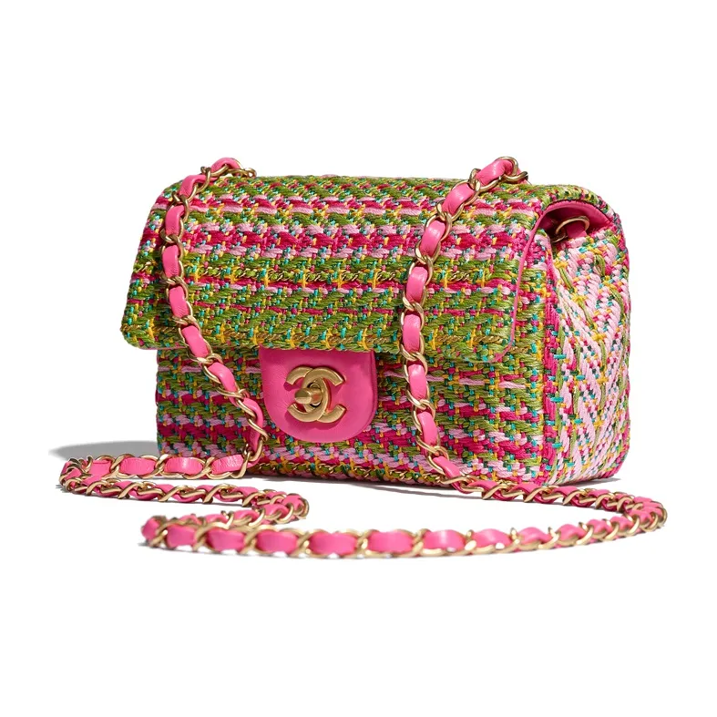 CHANEL Logo Shoulder Bag Mini Women's Multicolor-1