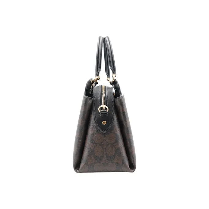 COACH Lillie PVC Shoulder Bag Crossbody Bag Handbag Regular Women's Dark Brown-2