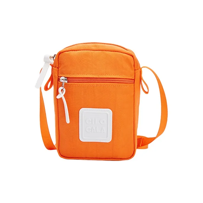 CILOCALA Nylon Fabric Crossbody Bag Square Bag Shoulder Bag Regular Unisex Red Candy Color-13