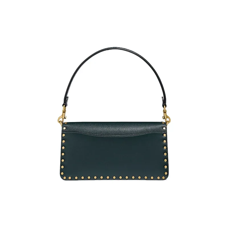 COACH Tabby Cow Leather God Of Wine Bag, Shoulder Bag, Crossbody Bag Women's Green-1