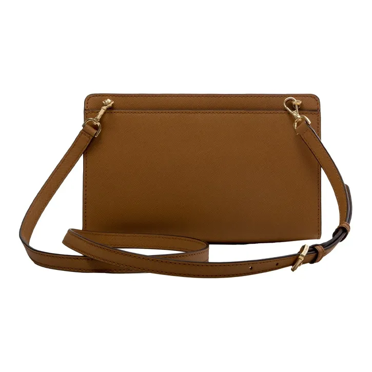 MICHAEL KORS Jet Set Travel Leather Clutch, Shoulder Bag, Crossbody Bag Large Size Women's Brown-2
