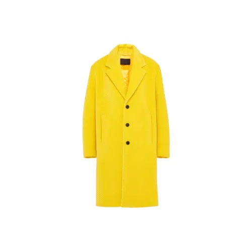 PRADA Coats Men Yellow