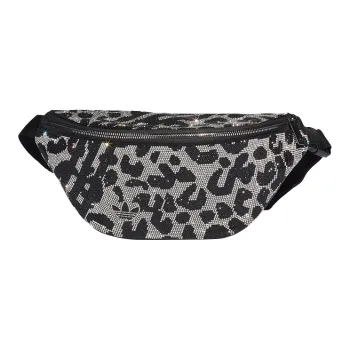 Adidas Originals Polyester Crossbody Bag Sling Bag Fanny Pack Regular Unisex Black Silver