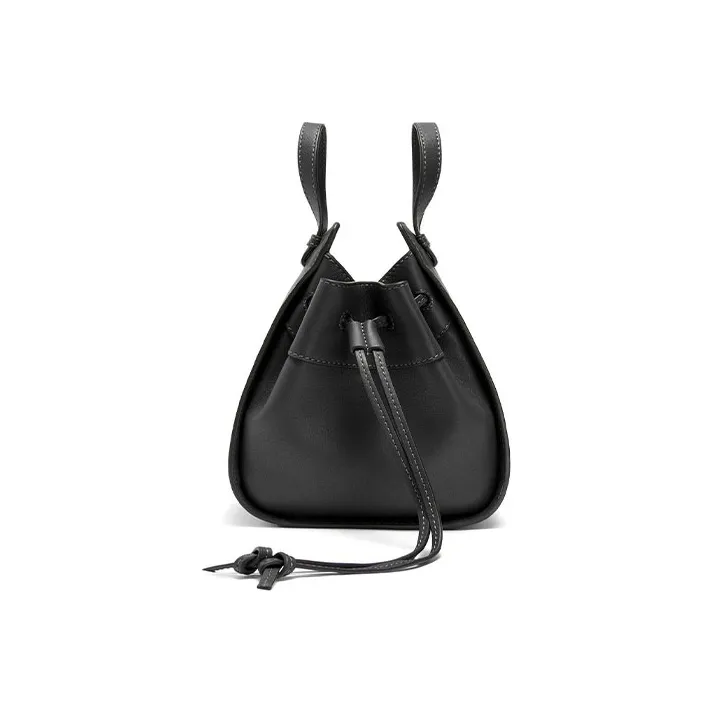 LOEWE Hammock Nappa Cow Leather Handbag Shoulder Bag Crossbody Bag Mini Women's Black-2