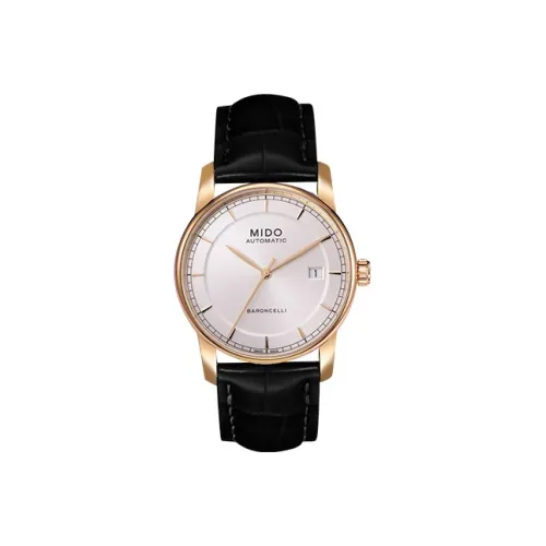 MIDO Unisex Baroncelli Series Wrist Watch M8600.3.10.4 Silver