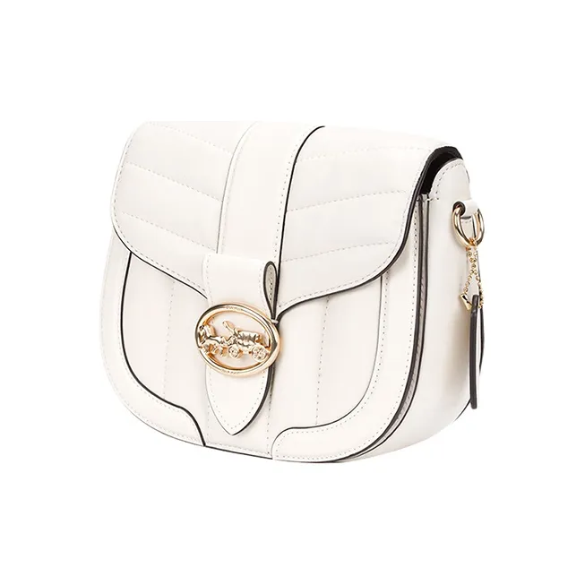 COACH Georgie Sheepskin Saddle Bag, Dionysus Shoulder Bag, Shoulder Bag Trumpets Women's White-1