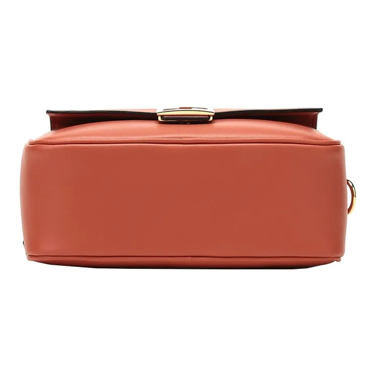 FENDI Leather Camera Bags Crossbody Bag Shoulder Bag Mini Women's Brick Red-4