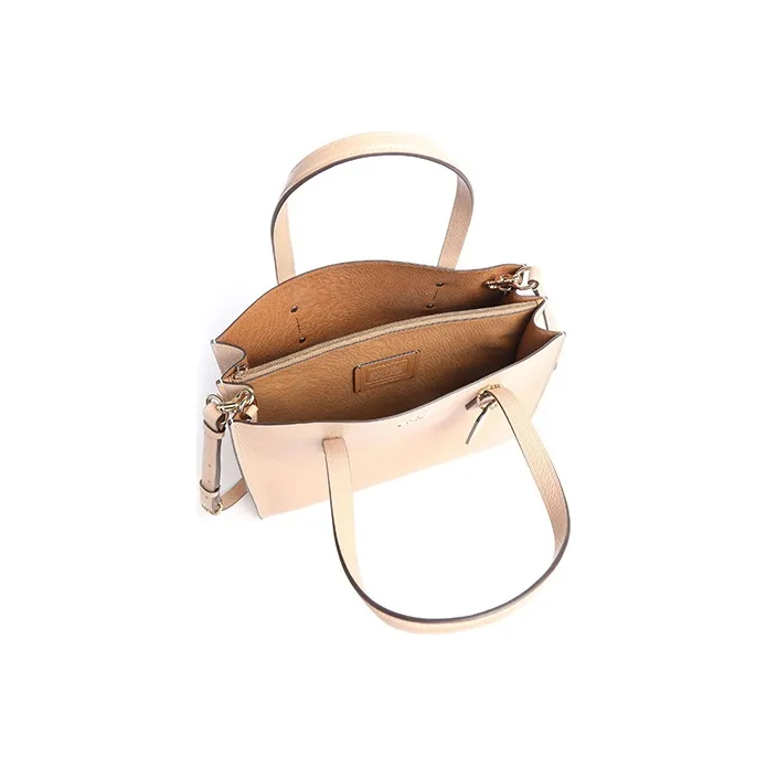 COACH Charlie Cow Leather Crossbody Bag, Shoulder Bag, Crossbody Tote Handbag Women's Beech Brown-3