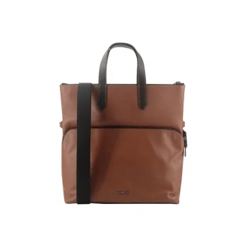 COACH Graham Leather Portable Briefcase Tote Large Size Men's Saddle Brown