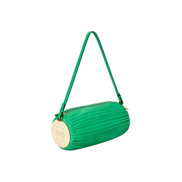 LOEWE Bracelet Lambskin Wrist Bag Shoulder Bag Women's Forest Green-0