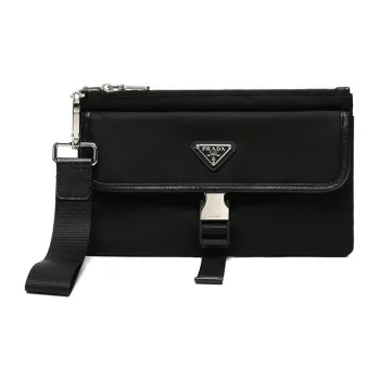 PRADA Fabric Clutch Men's Black